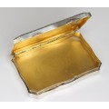 superba cutiuta Art Deco " snuff box ". argint emailat si aurit. Italia cca 1920